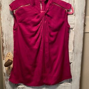 Worthington Purple Twist Tie Blouse Size Small